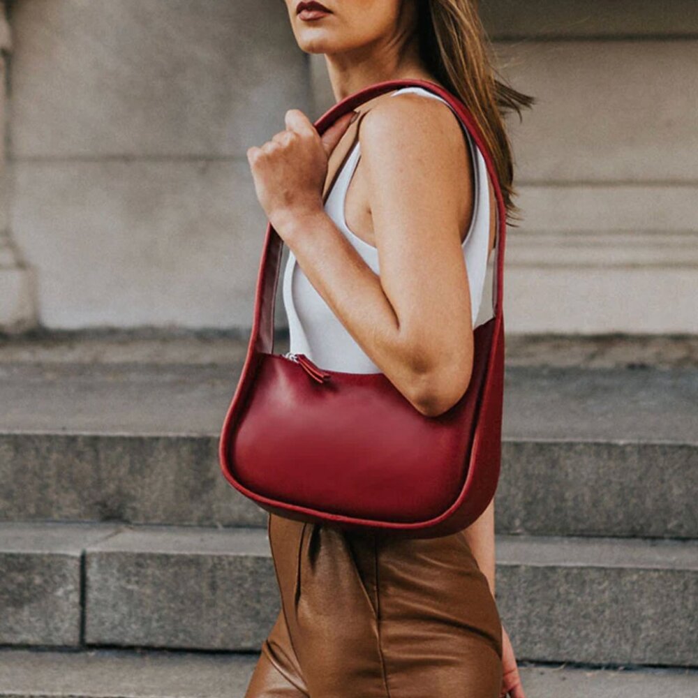 Melie Bianco Willow Shoulder Bag - Red